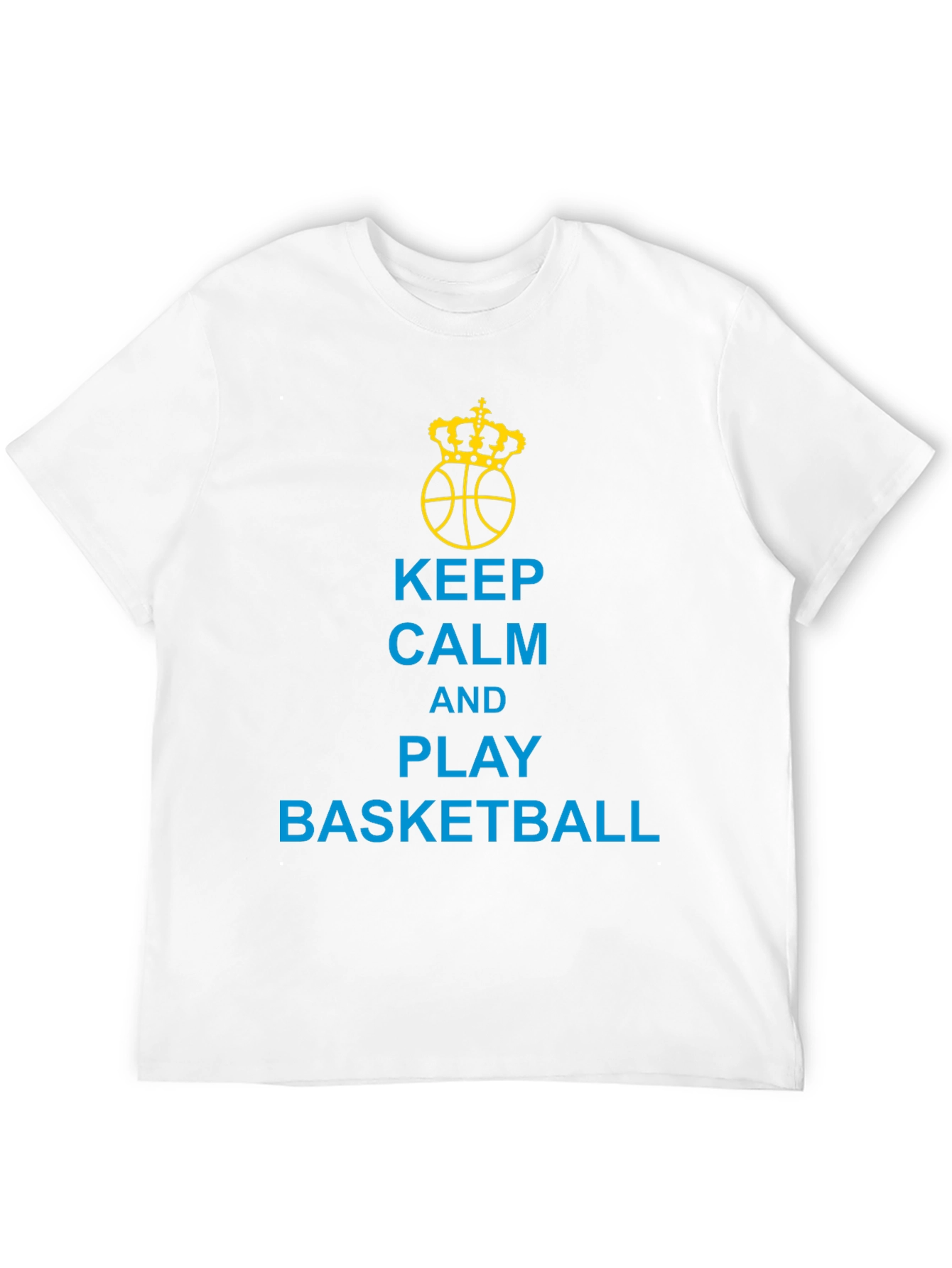 Keep Calm and Play Basketball Black T-Shirt