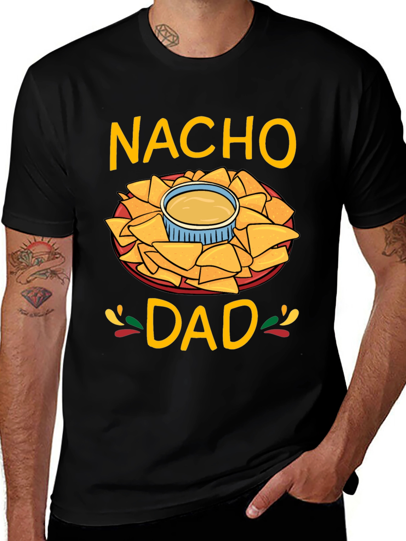 Nacho Dad Graphic T-Shirt - Fun Fathers Day Tee