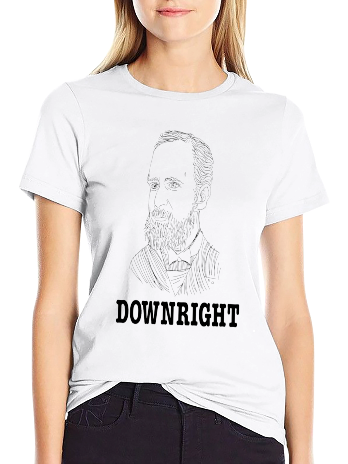 Downright T-Shirt - Mens Black Graphic Tee
