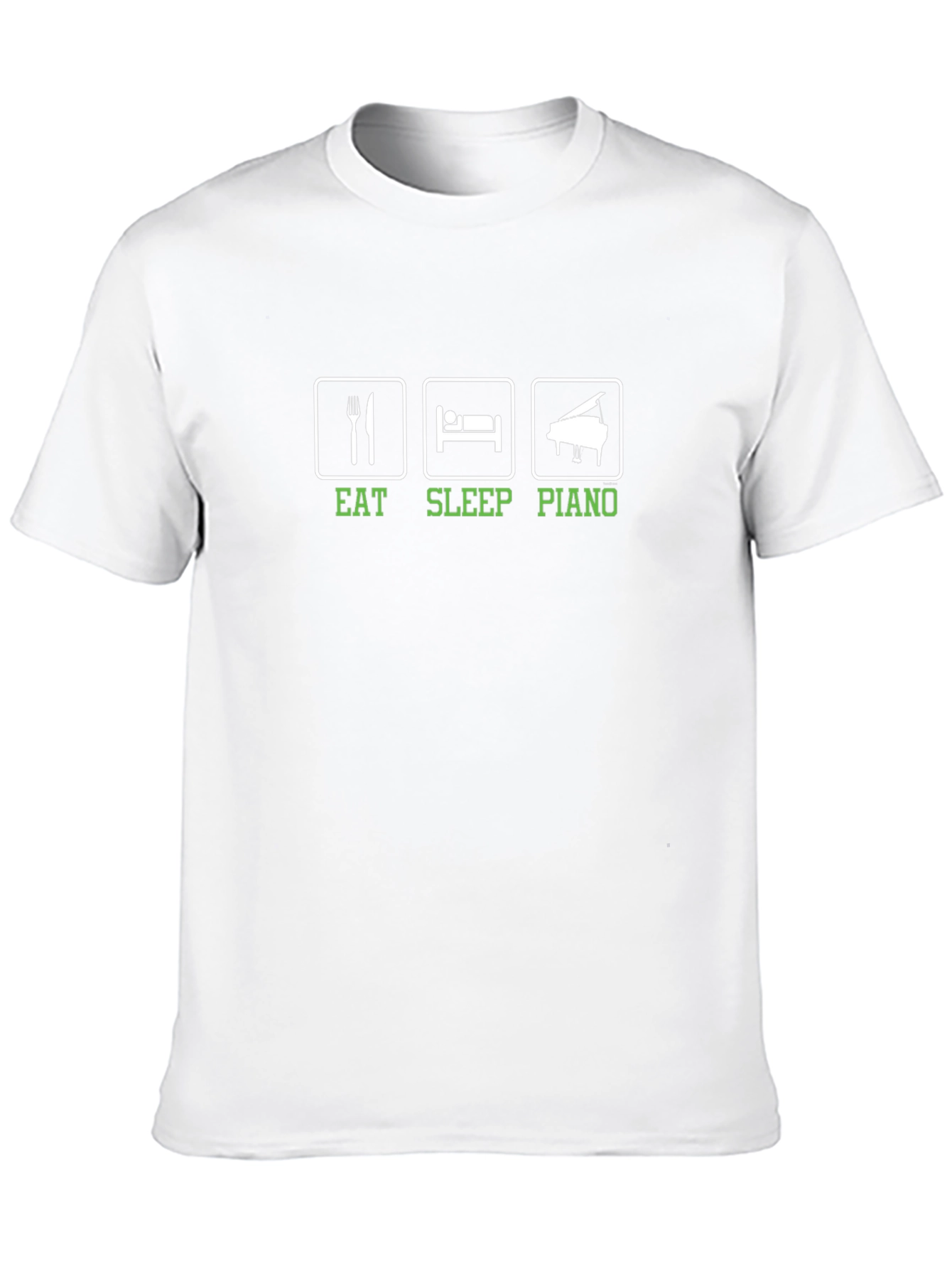 Eat Sleep Piano Black T-Shirt