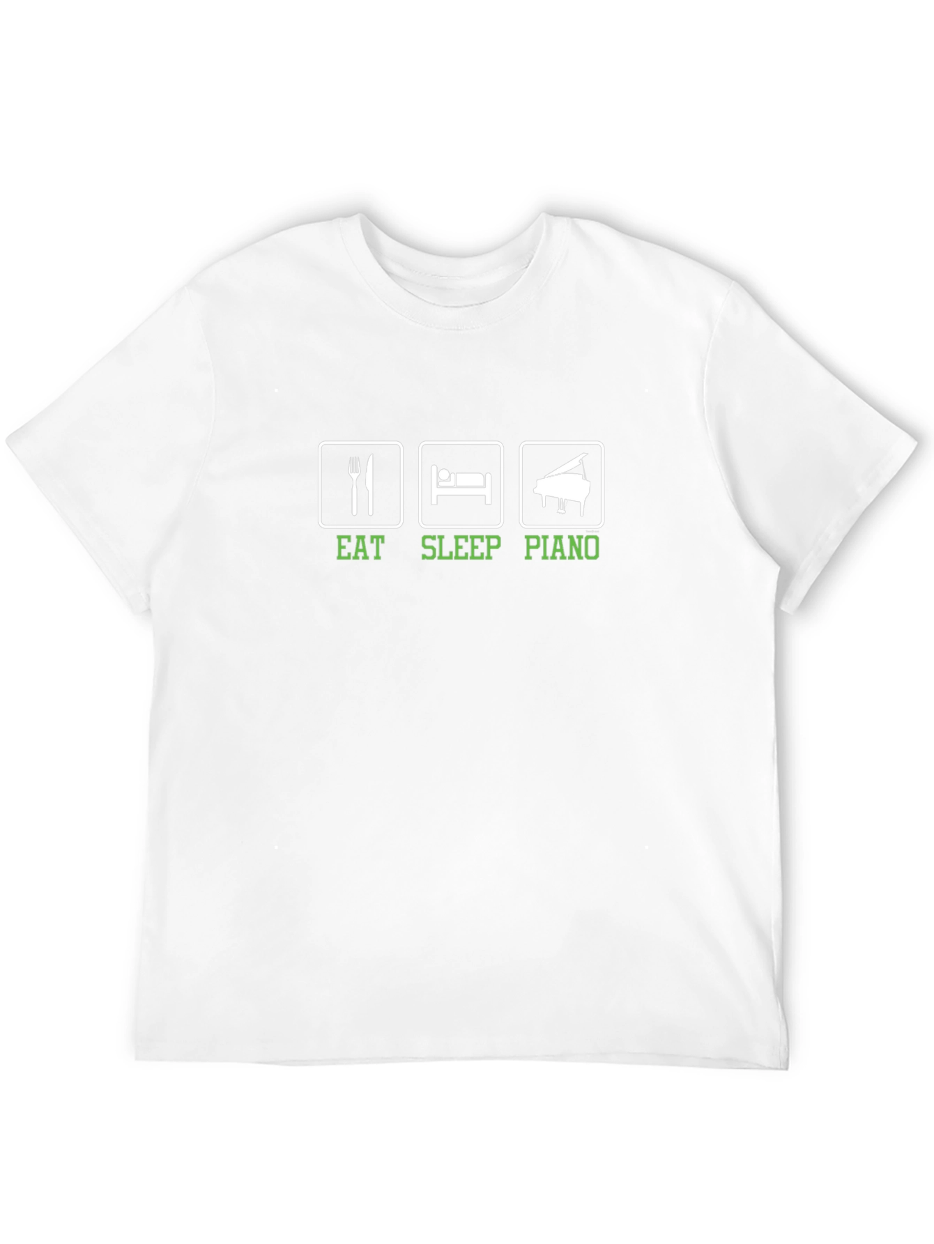 Eat Sleep Piano Black T-Shirt