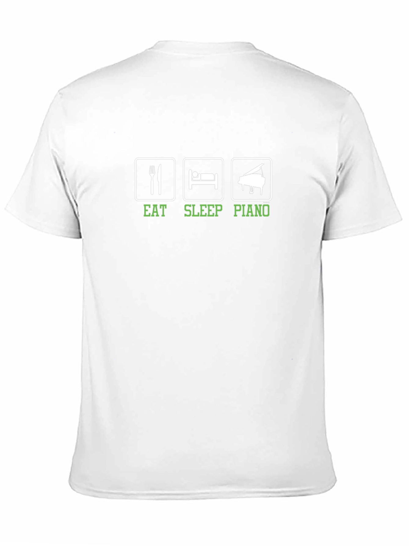Eat Sleep Piano Black T-Shirt