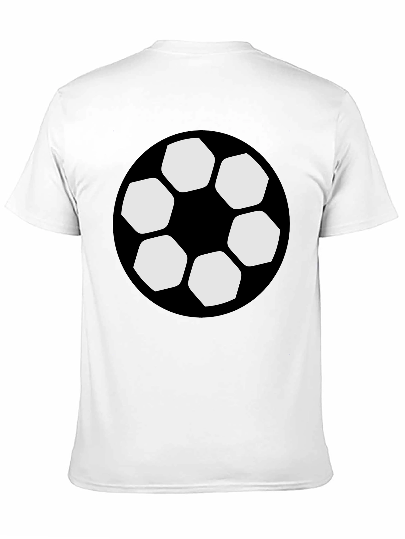 Soccer Ball Graphic Black T-Shirt