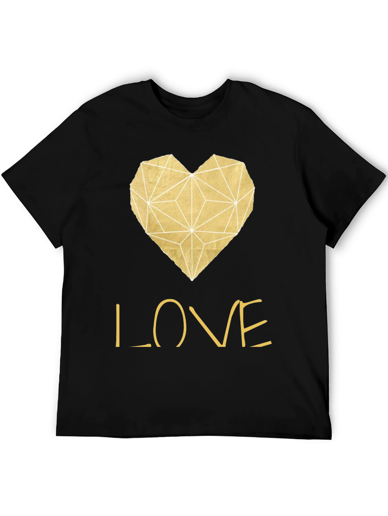 Geometric Heart Love T-Shirt