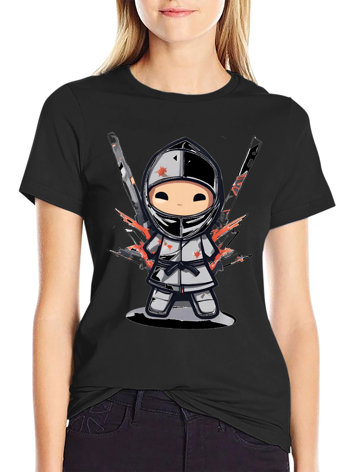 Ninja Warrior Graphic T-Shirt - Black
