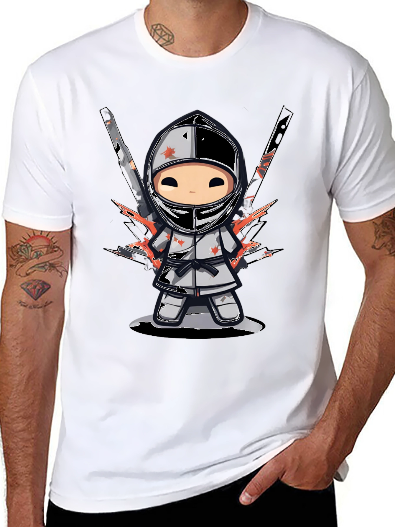 Ninja Warrior Graphic T-Shirt - Black