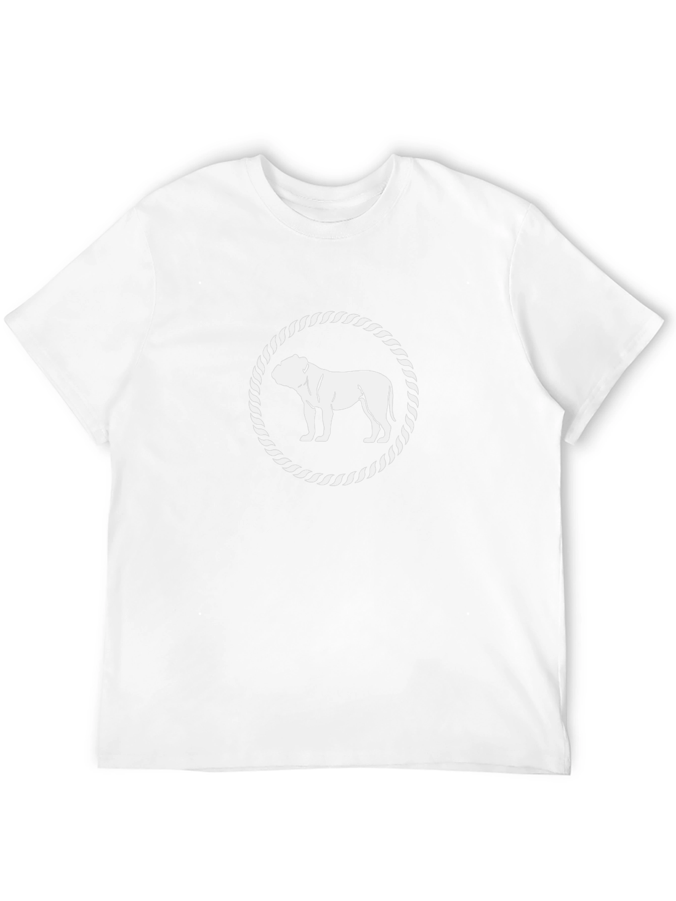 Bulldog Circle Graphic Tee - Stylish Black T-Shirt