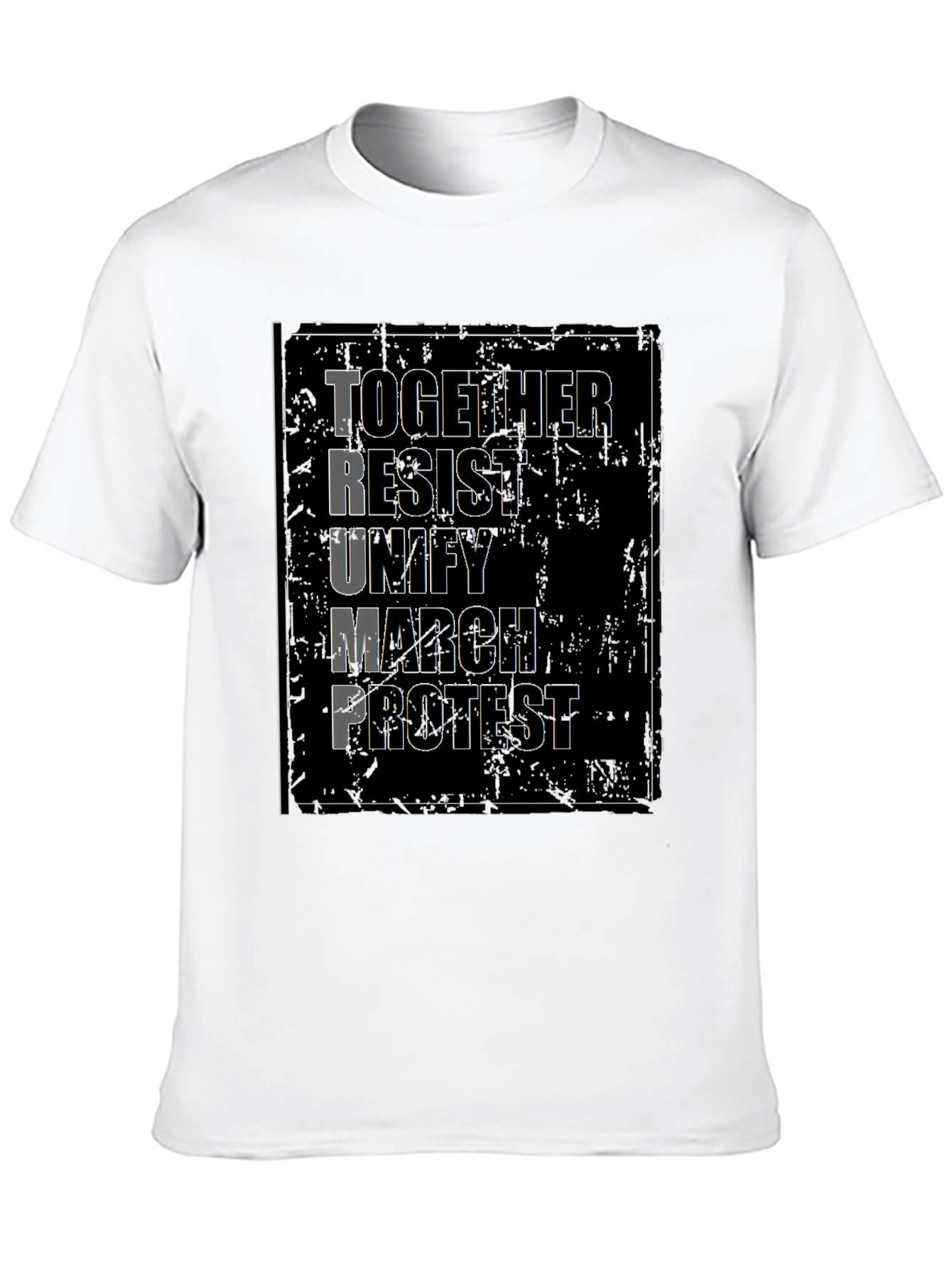 Political Protest T-Shirt - Together Resist Trump