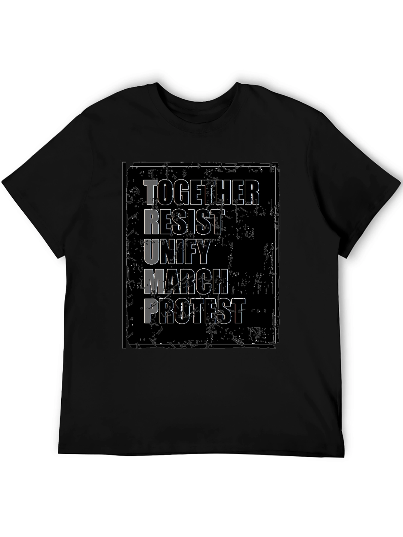 Political Protest T-Shirt - Together Resist Trump