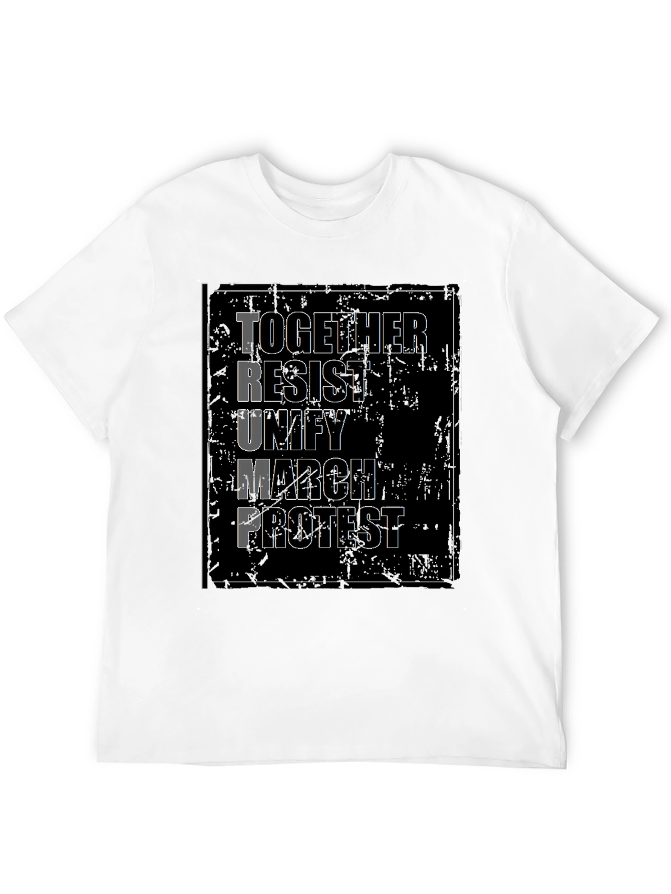 Political Protest T-Shirt - Together Resist Trump