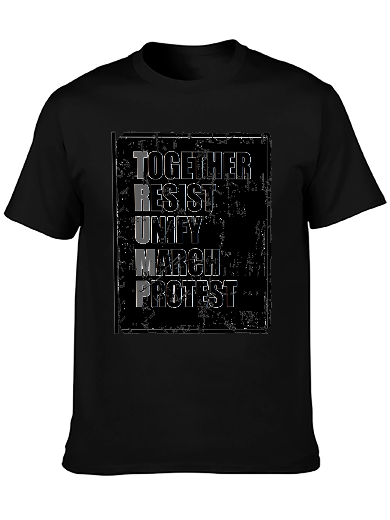 Political Protest T-Shirt - Together Resist Trump