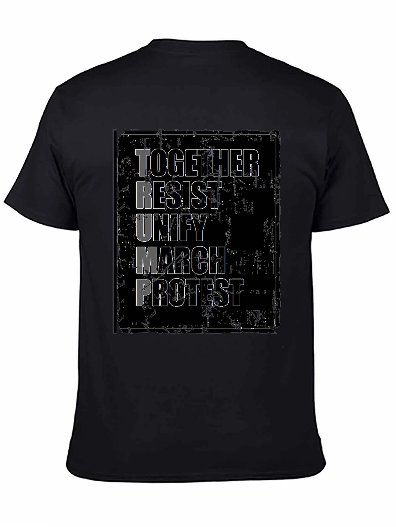 Political Protest T-Shirt - Together Resist Trump