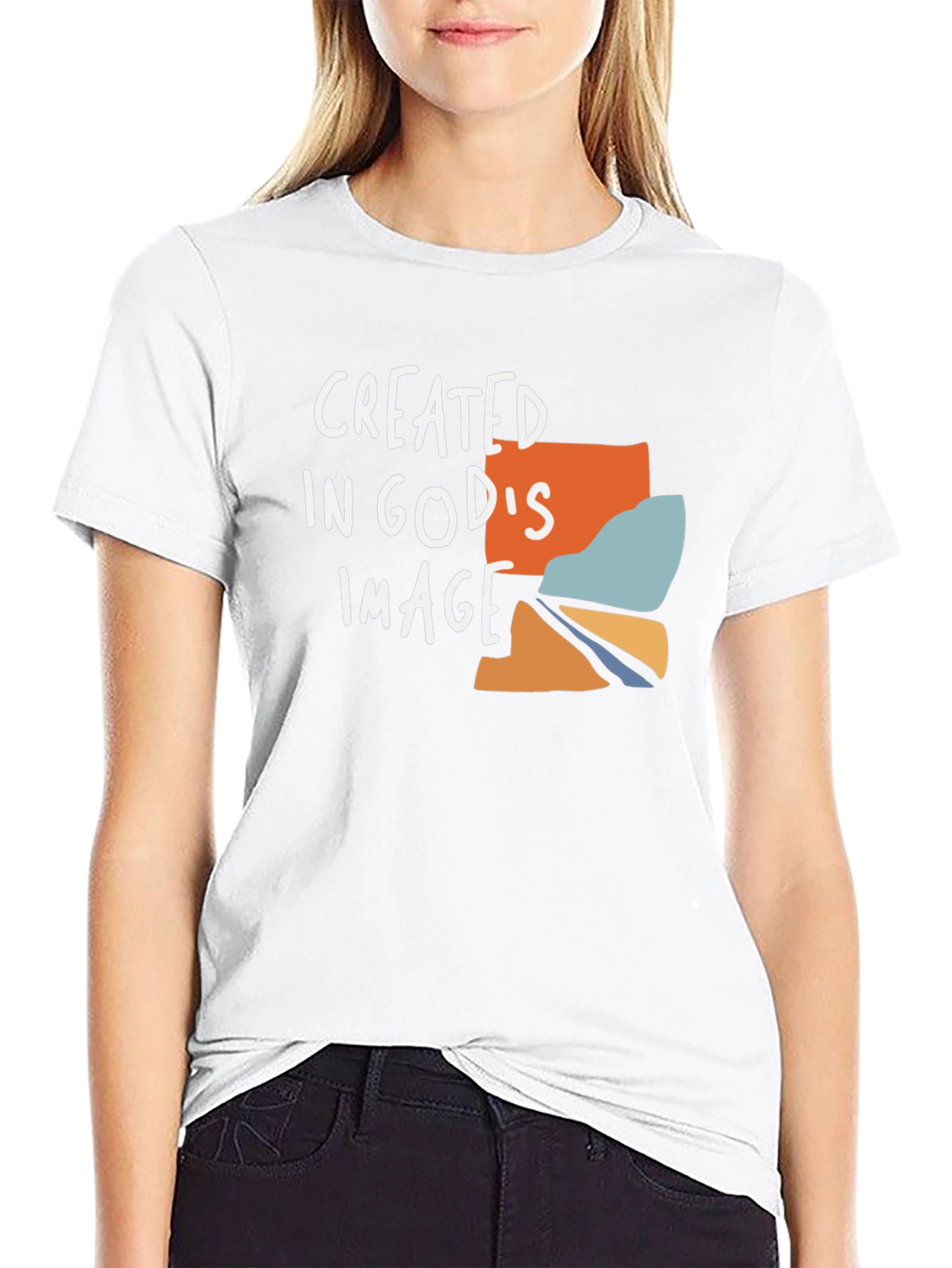 Created In Gods Image Black T-Shirt