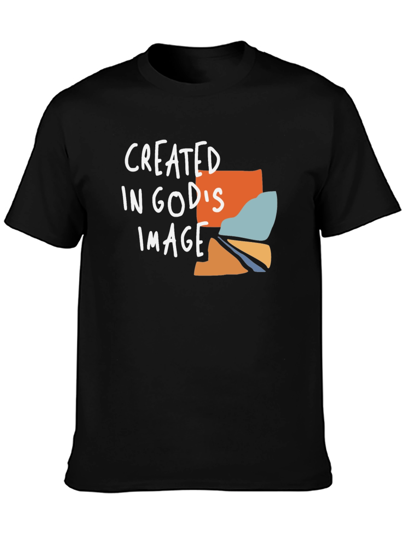 Created In Gods Image Black T-Shirt