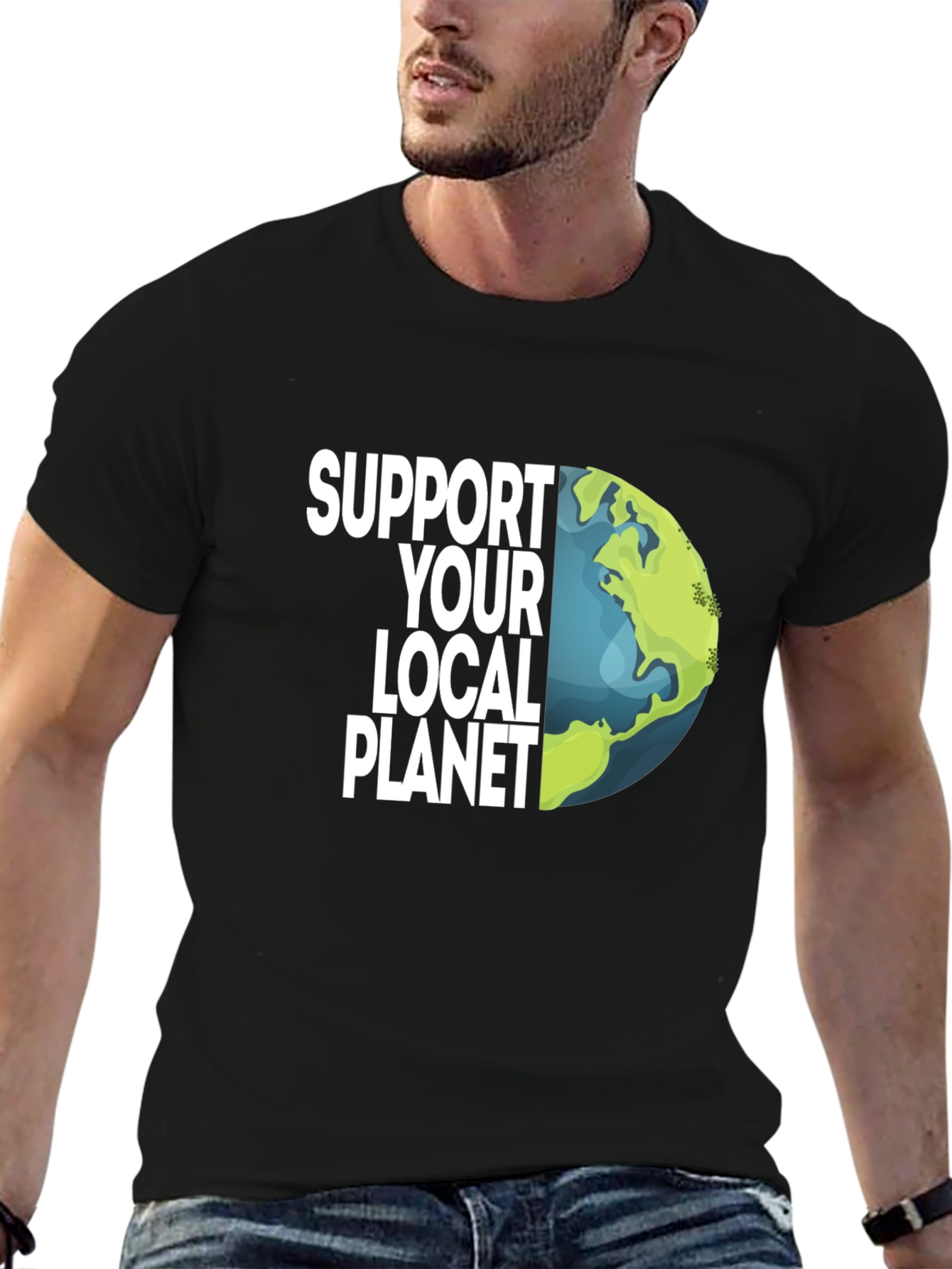 Support Your Local Planet Earth Graphic Tee