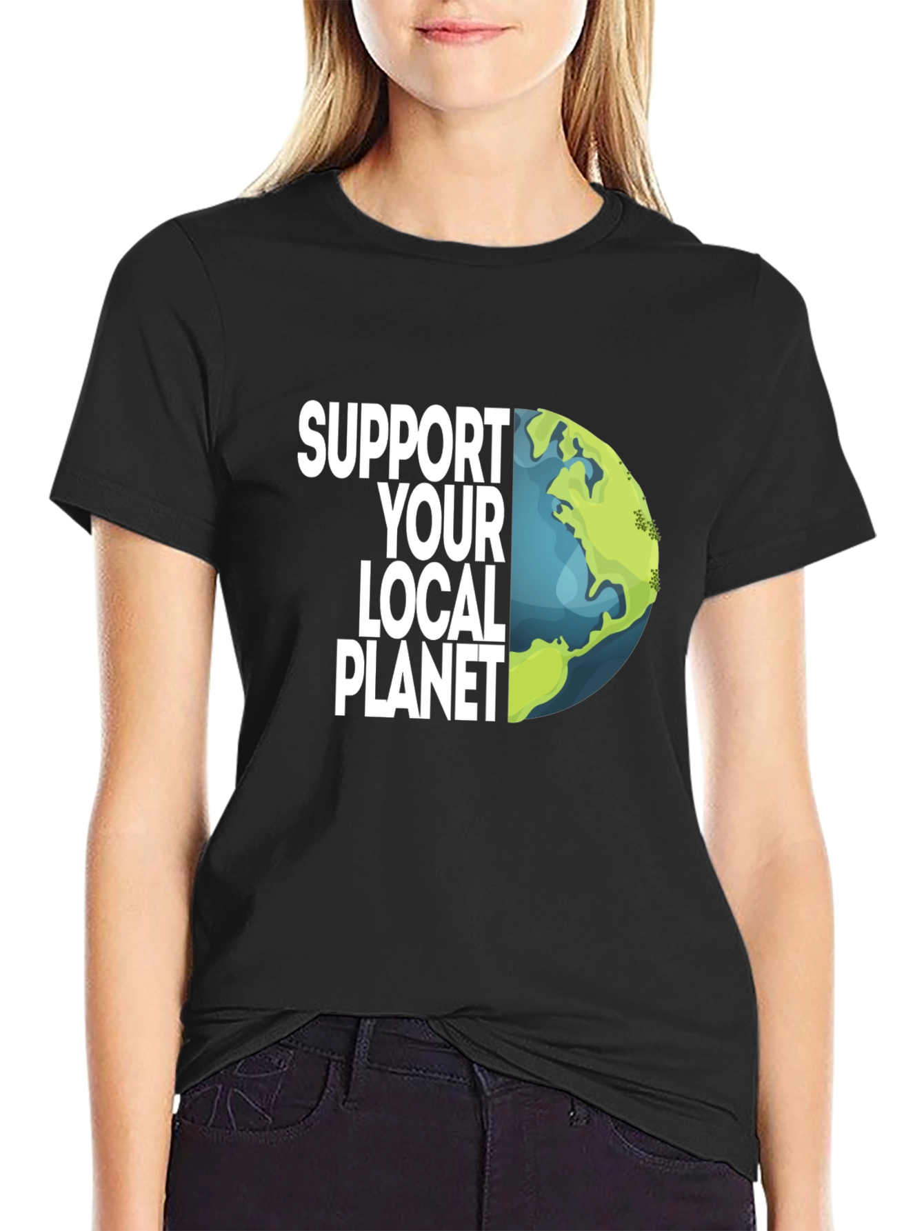 Support Your Local Planet Earth Graphic Tee