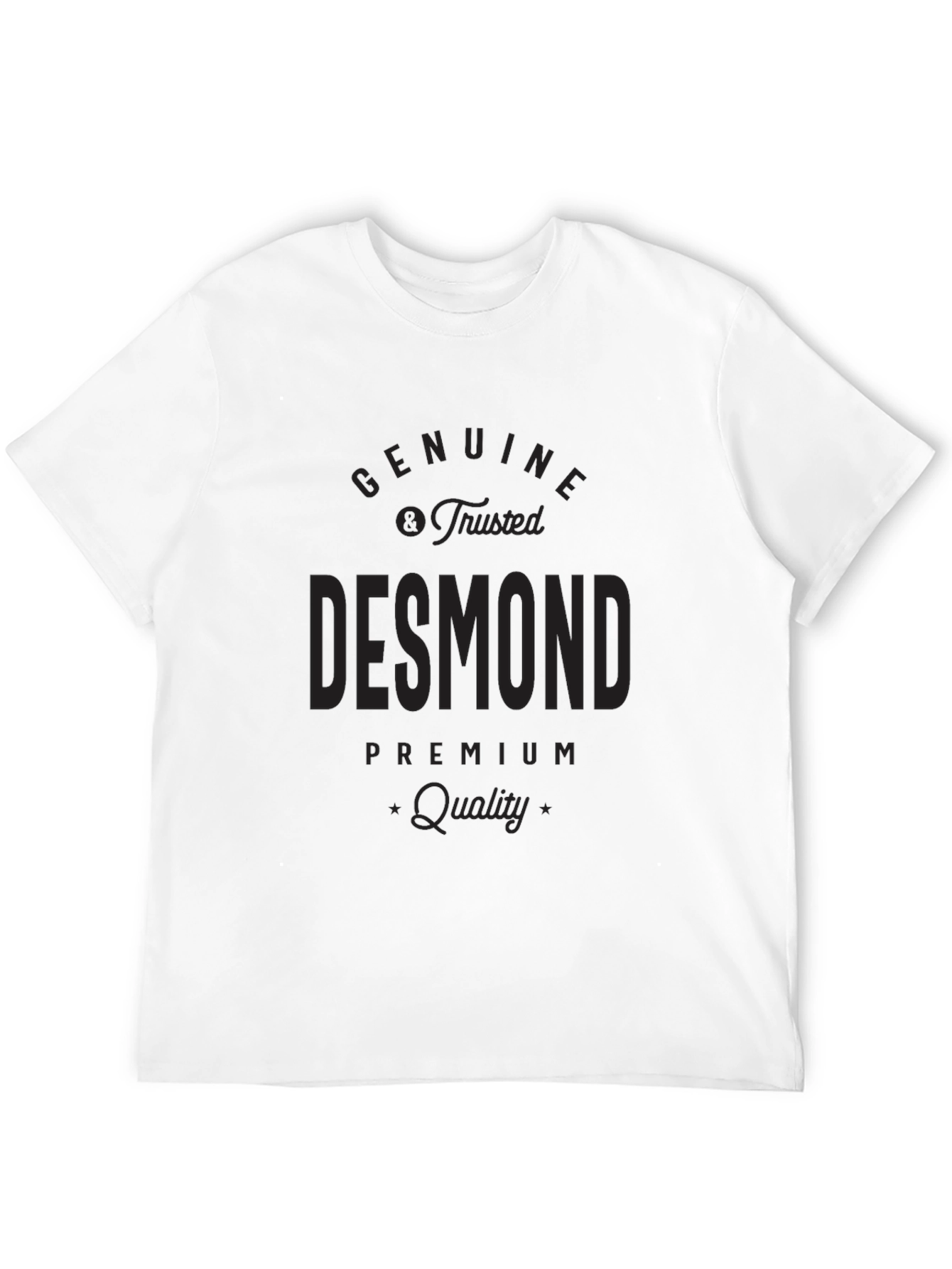 Desmond Personalized Black T-Shirt