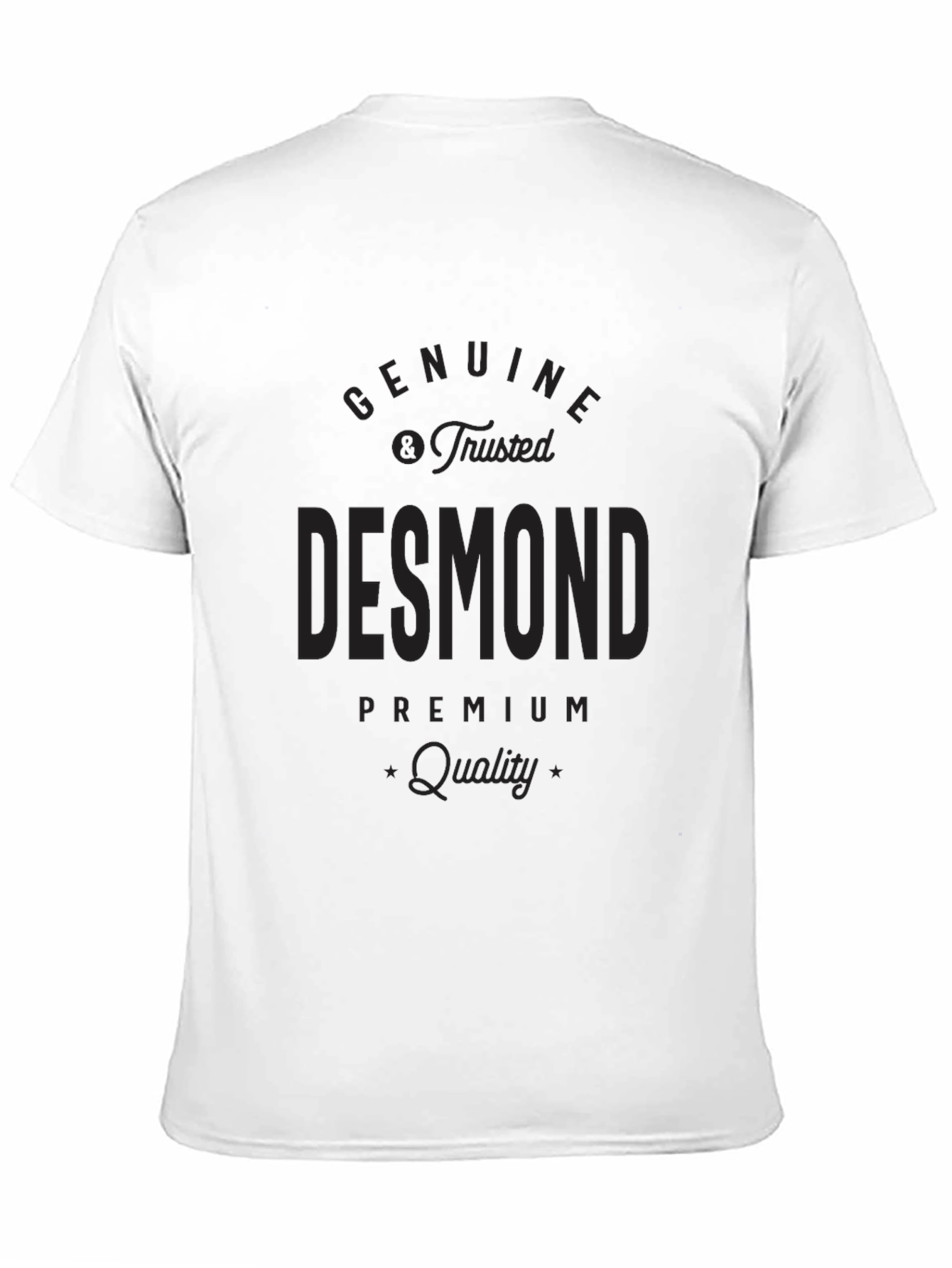 Desmond Personalized Black T-Shirt