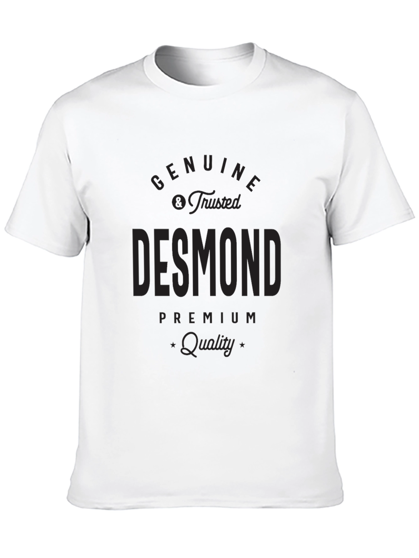 Desmond Personalized Black T-Shirt