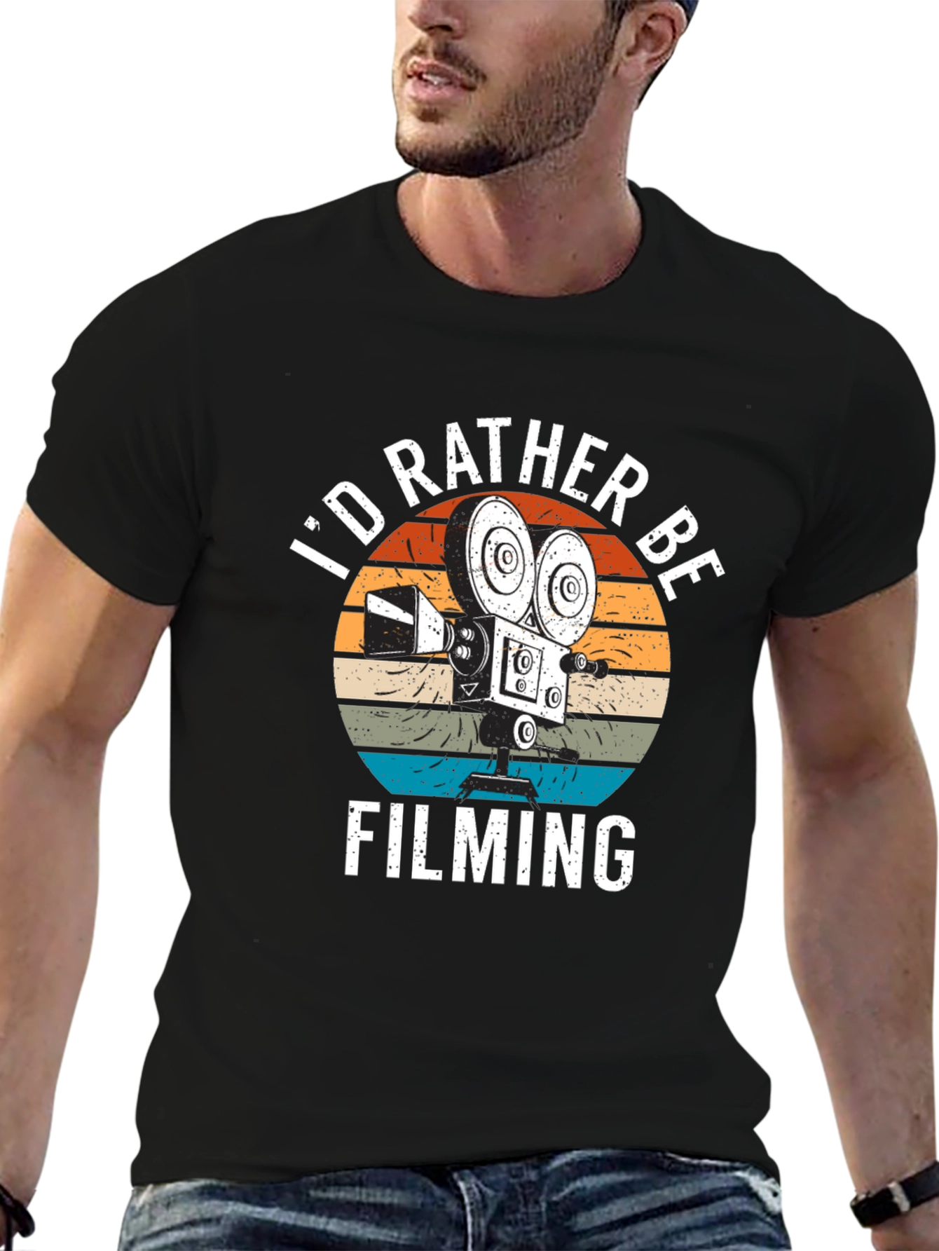 Id Rather Be Filming T-Shirt | Movie Lover Gift