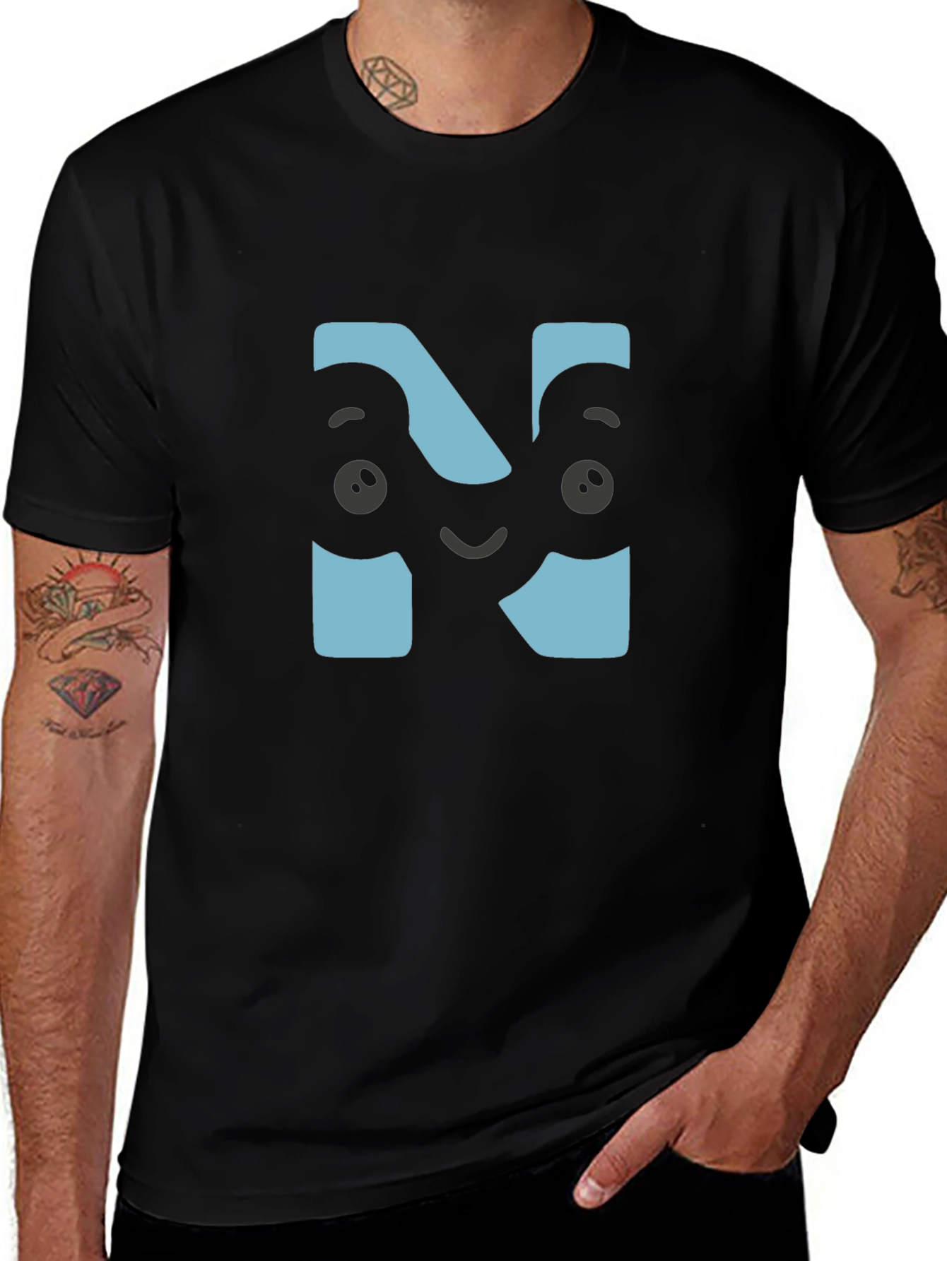 N Face Graphic Tee - Fun & Quirky