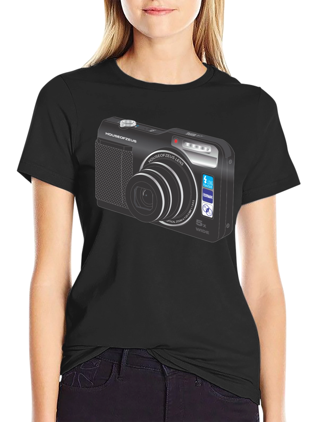 Camera Graphic Black T-Shirt