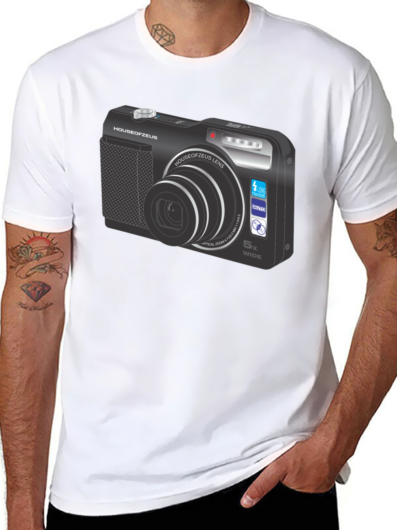 Camera Graphic Black T-Shirt