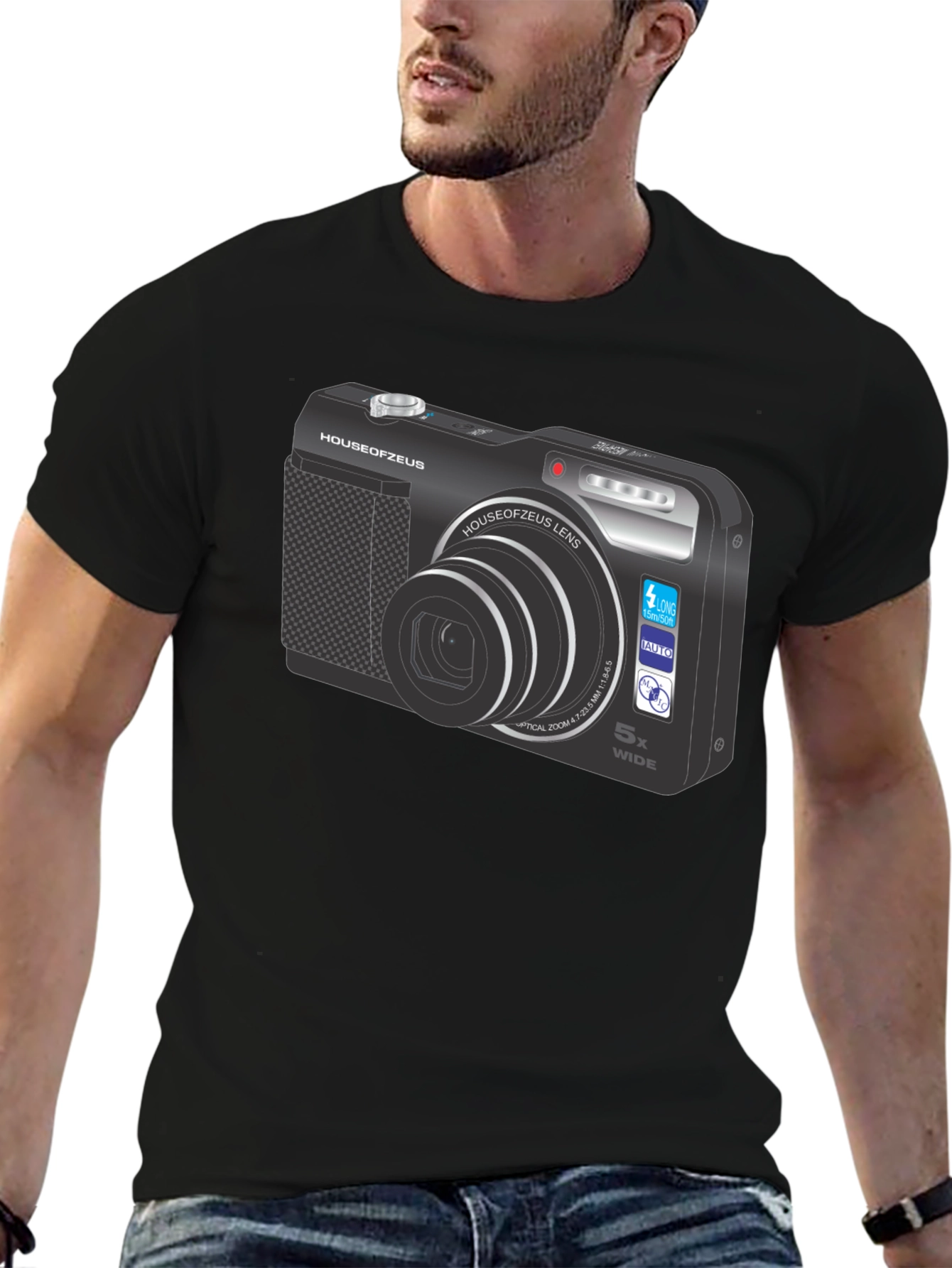 Camera Graphic Black T-Shirt