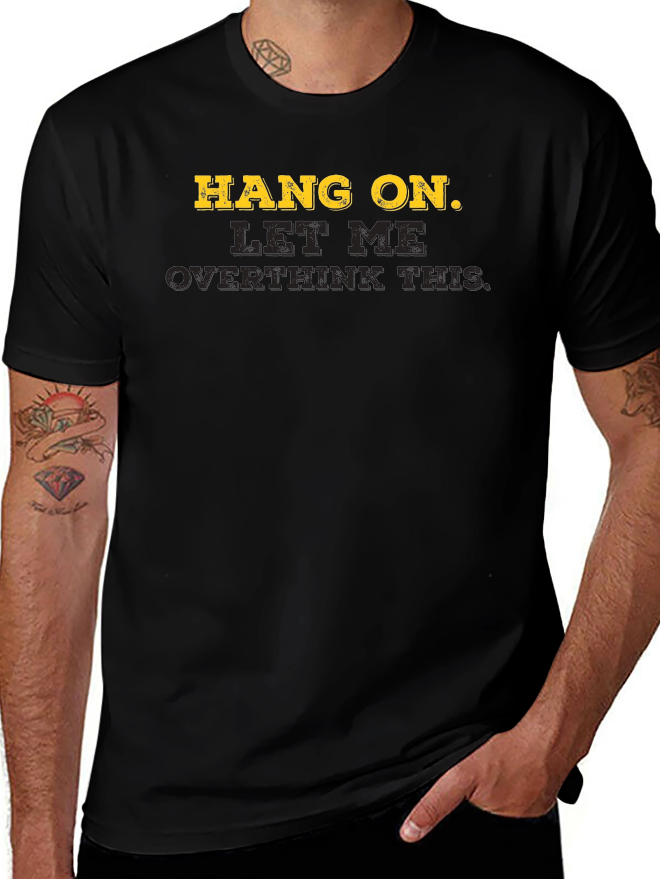 Hang On Overthink T-Shirt - Funny Casual Tee