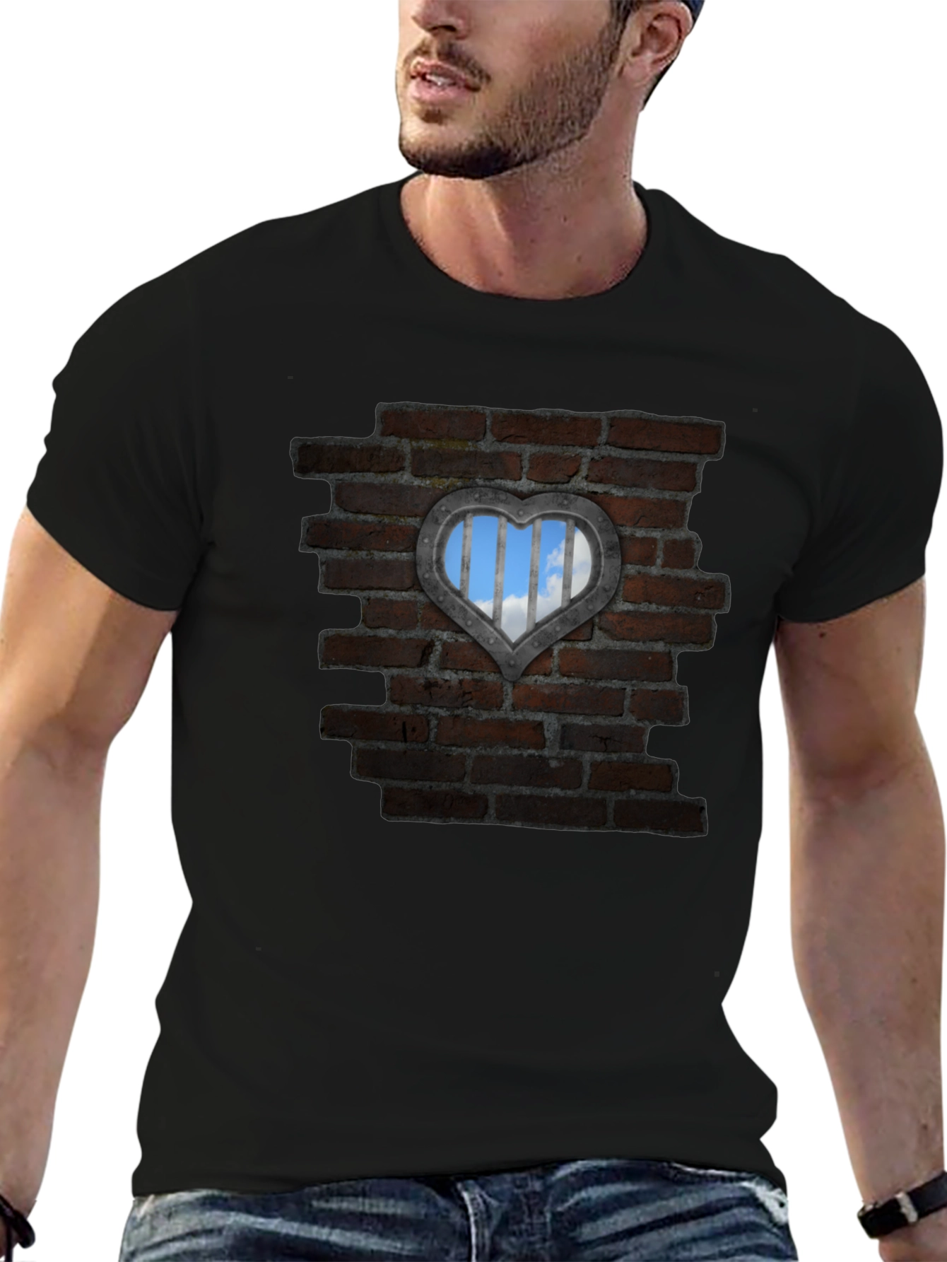 Heart Brick Wall T-Shirt