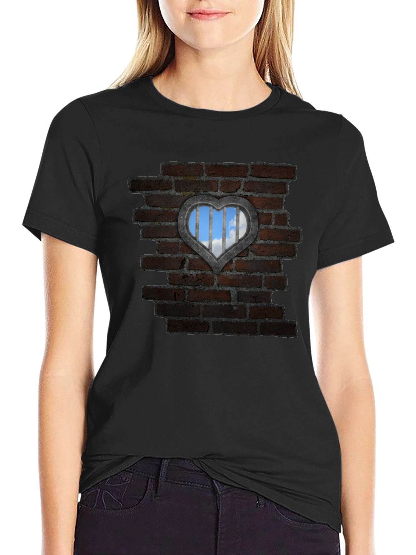Heart Brick Wall T-Shirt