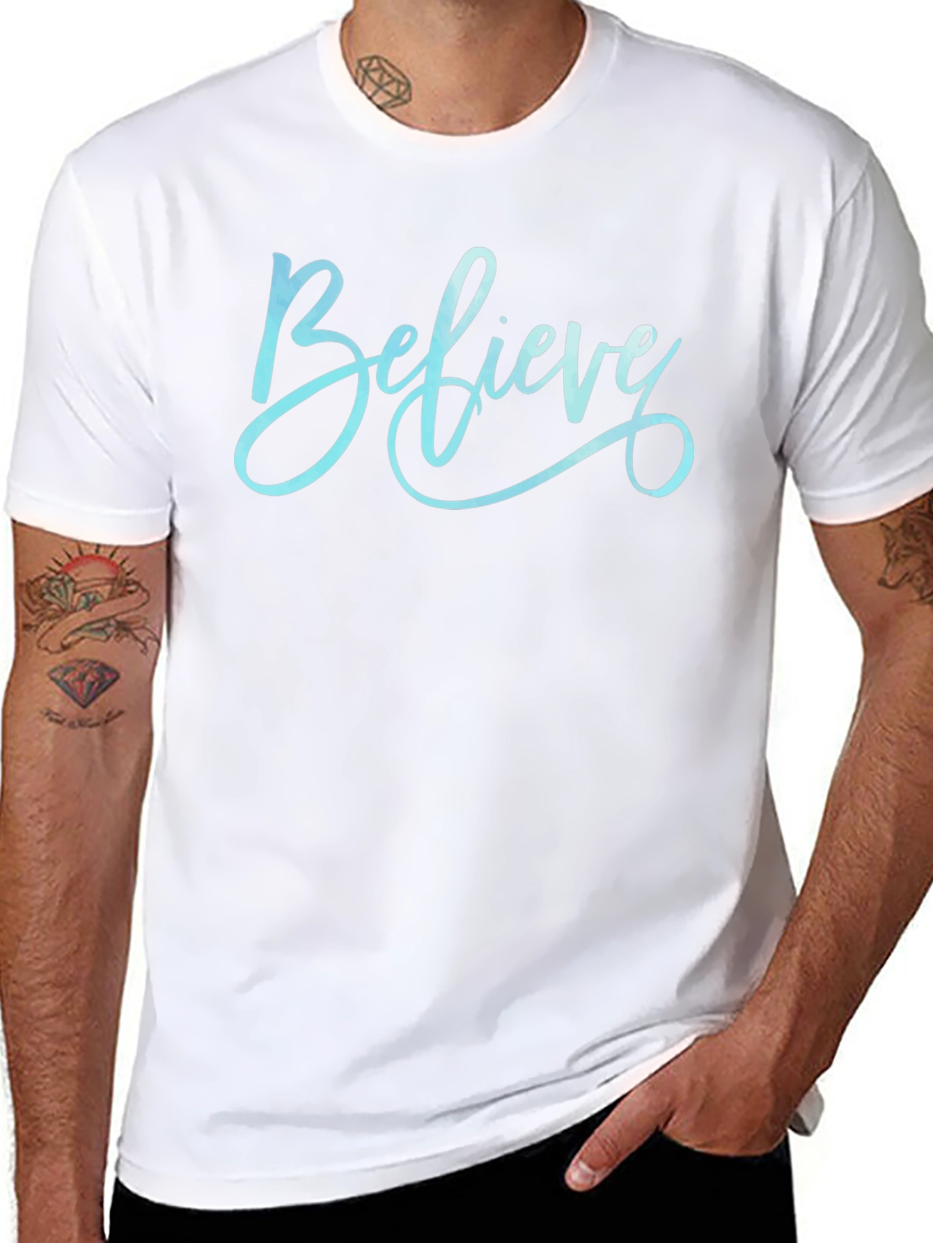 Believe Graphic Tee - Stylish Cotton Comfort