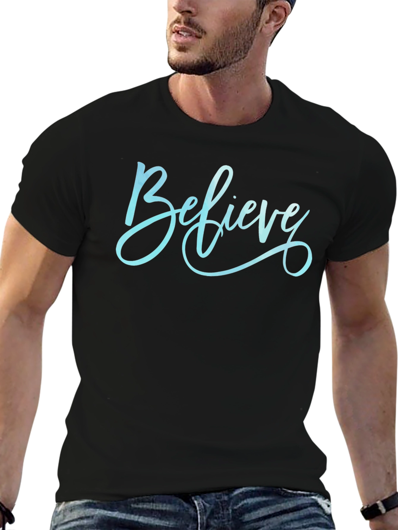 Believe Graphic Tee - Stylish Cotton Comfort