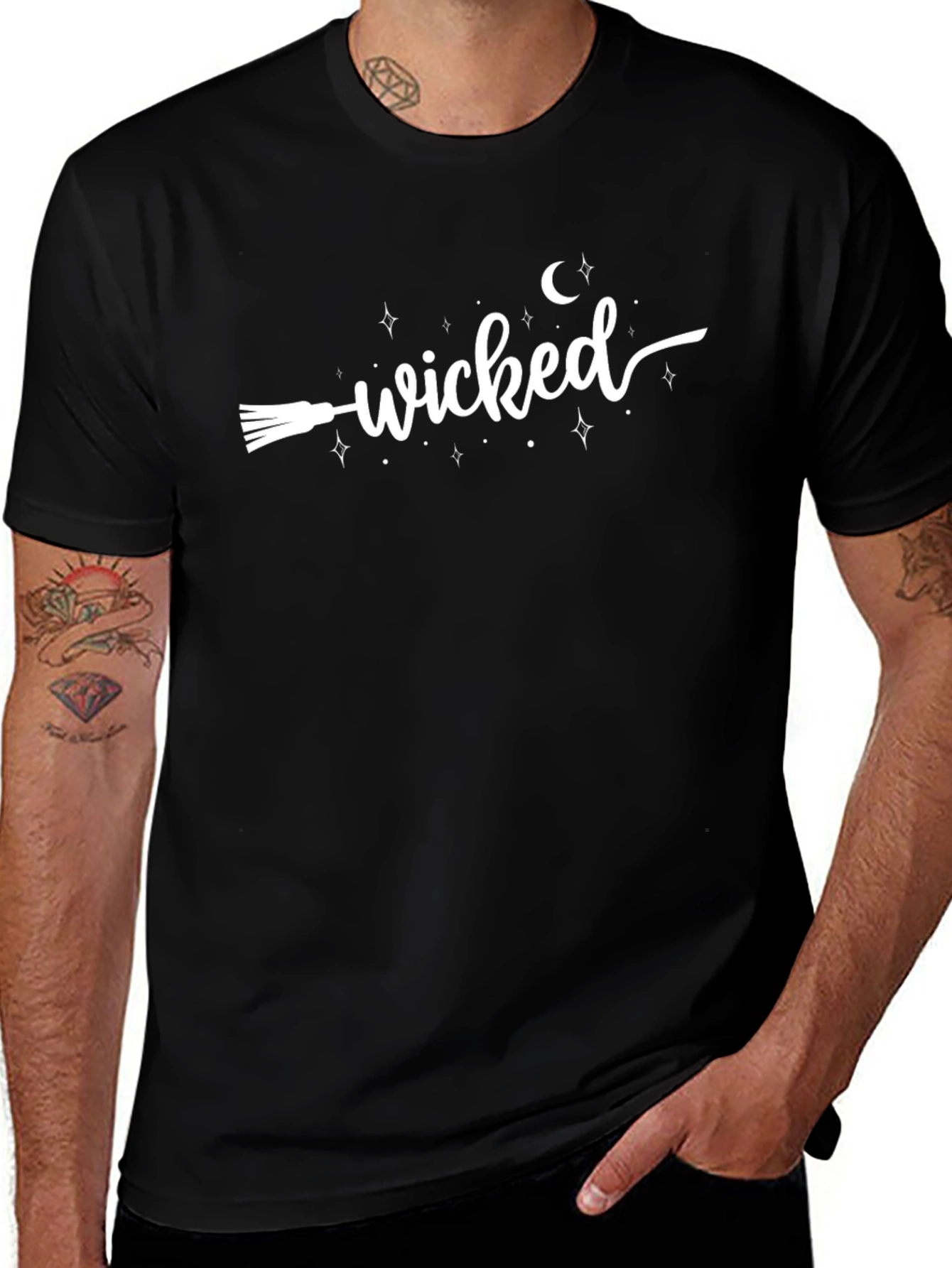 Wicked Witch Broom T-Shirt - Halloween Tee