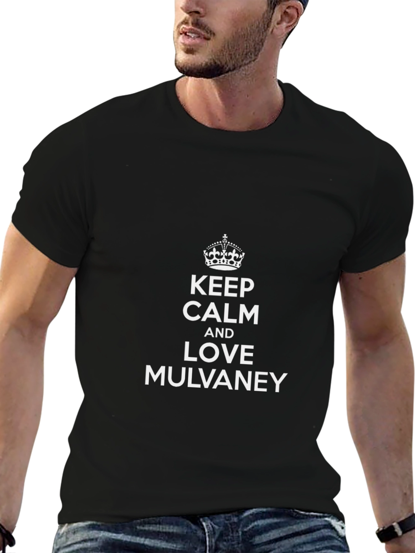 Keep Calm and Love Mulvaney Black T-Shirt
