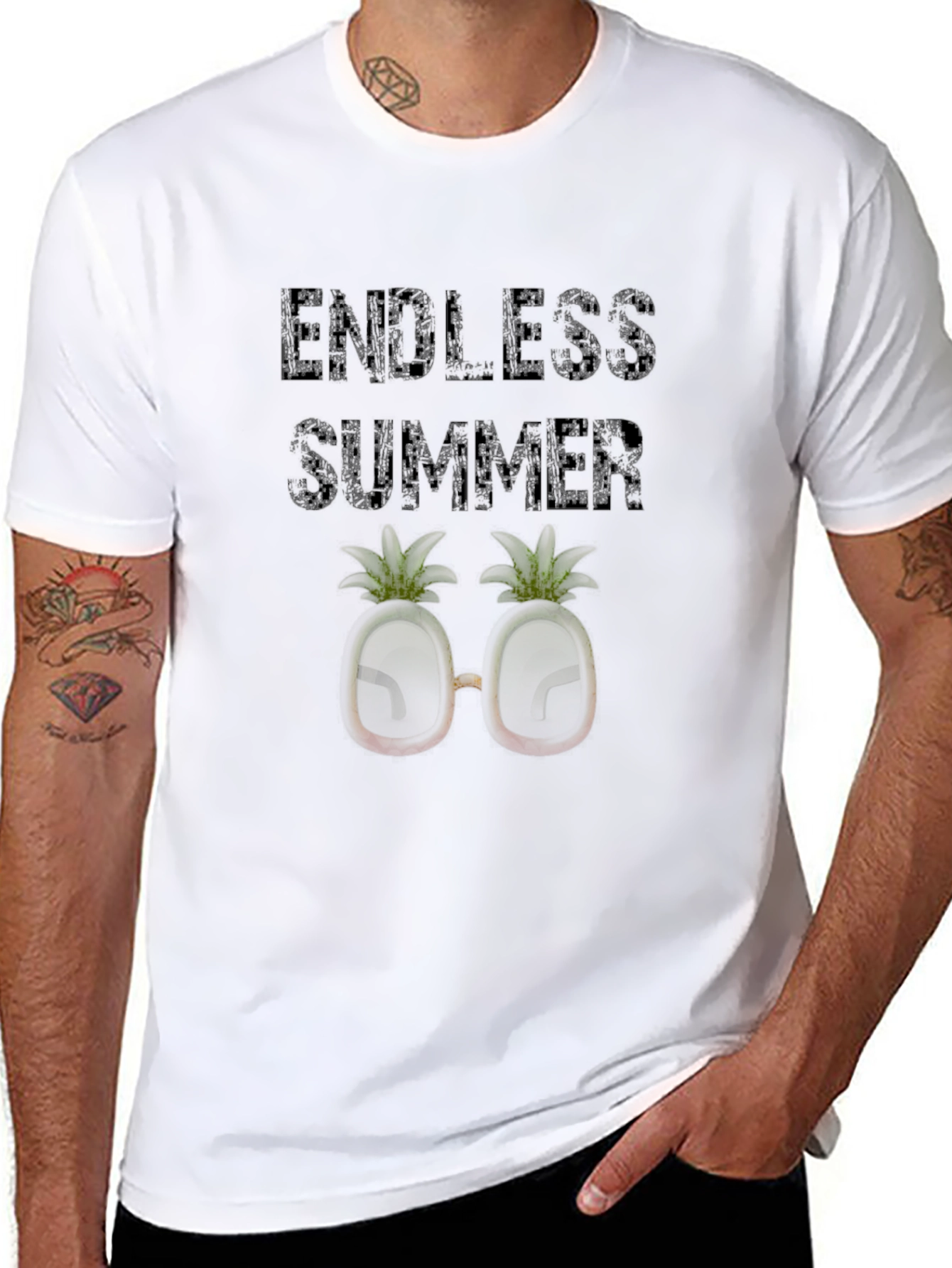 Endless Summer Pineapple Sunglasses Graphic Tee