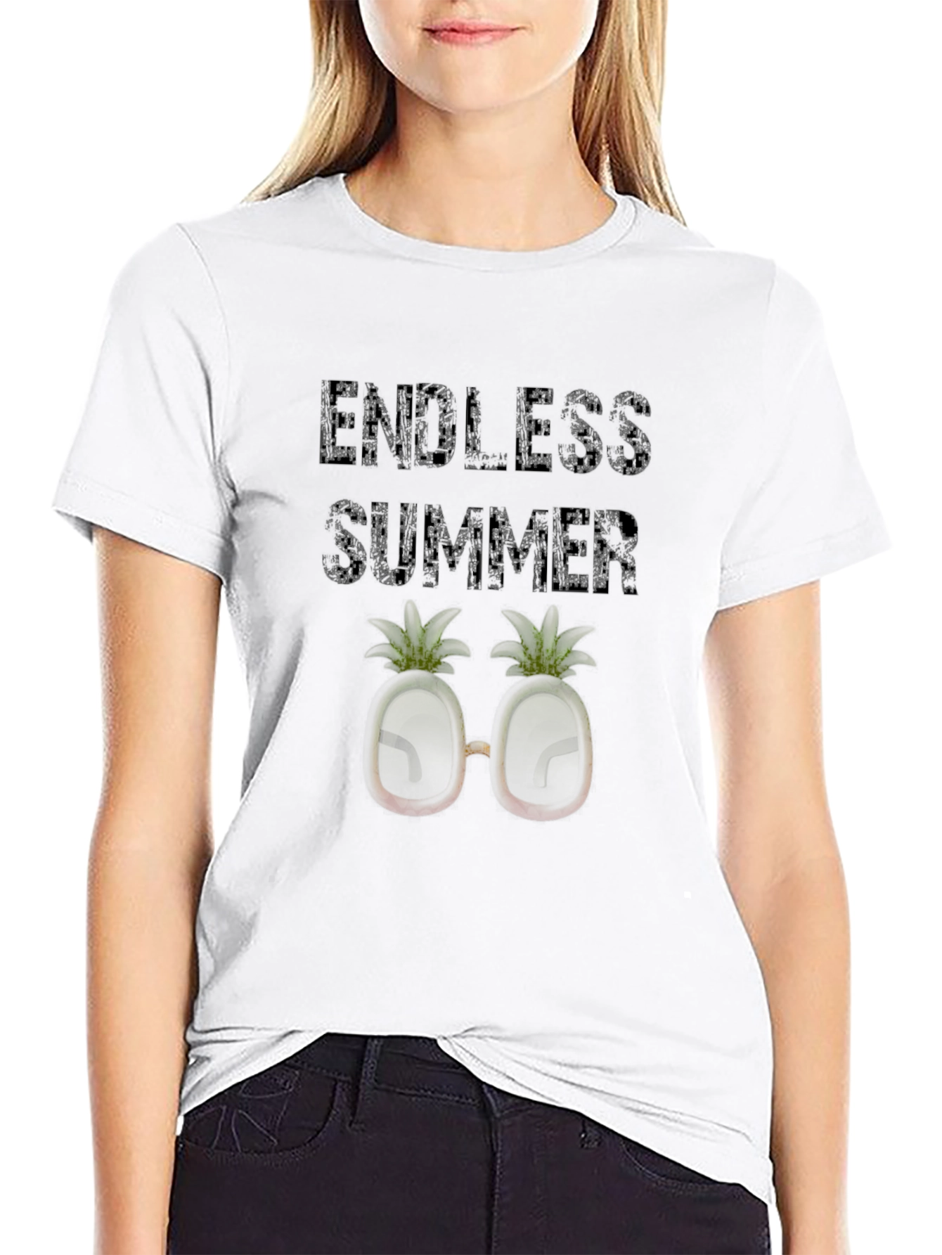 Endless Summer Pineapple Sunglasses Graphic Tee