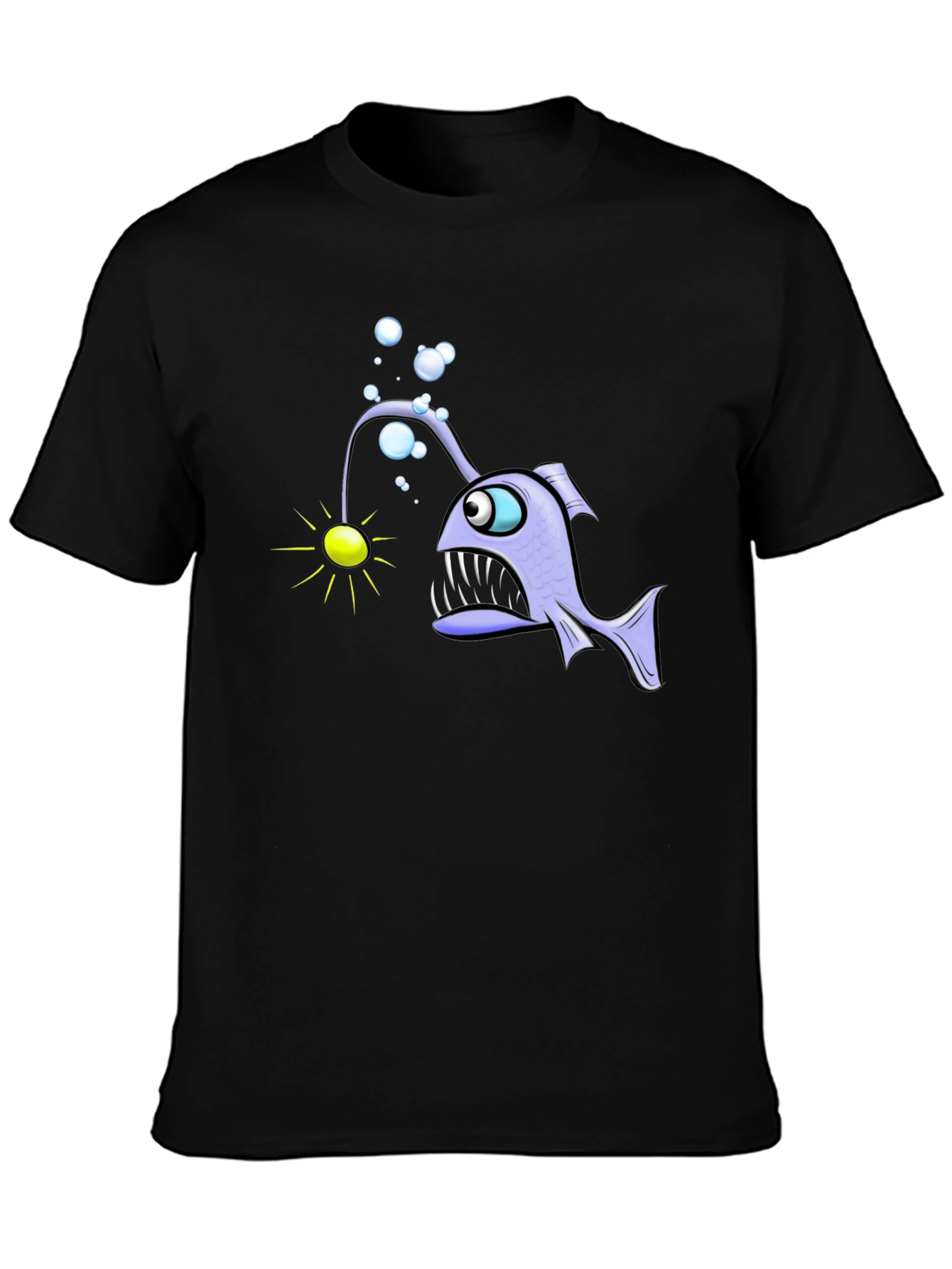 Angler Fish Graphic T-Shirt - Unique Design