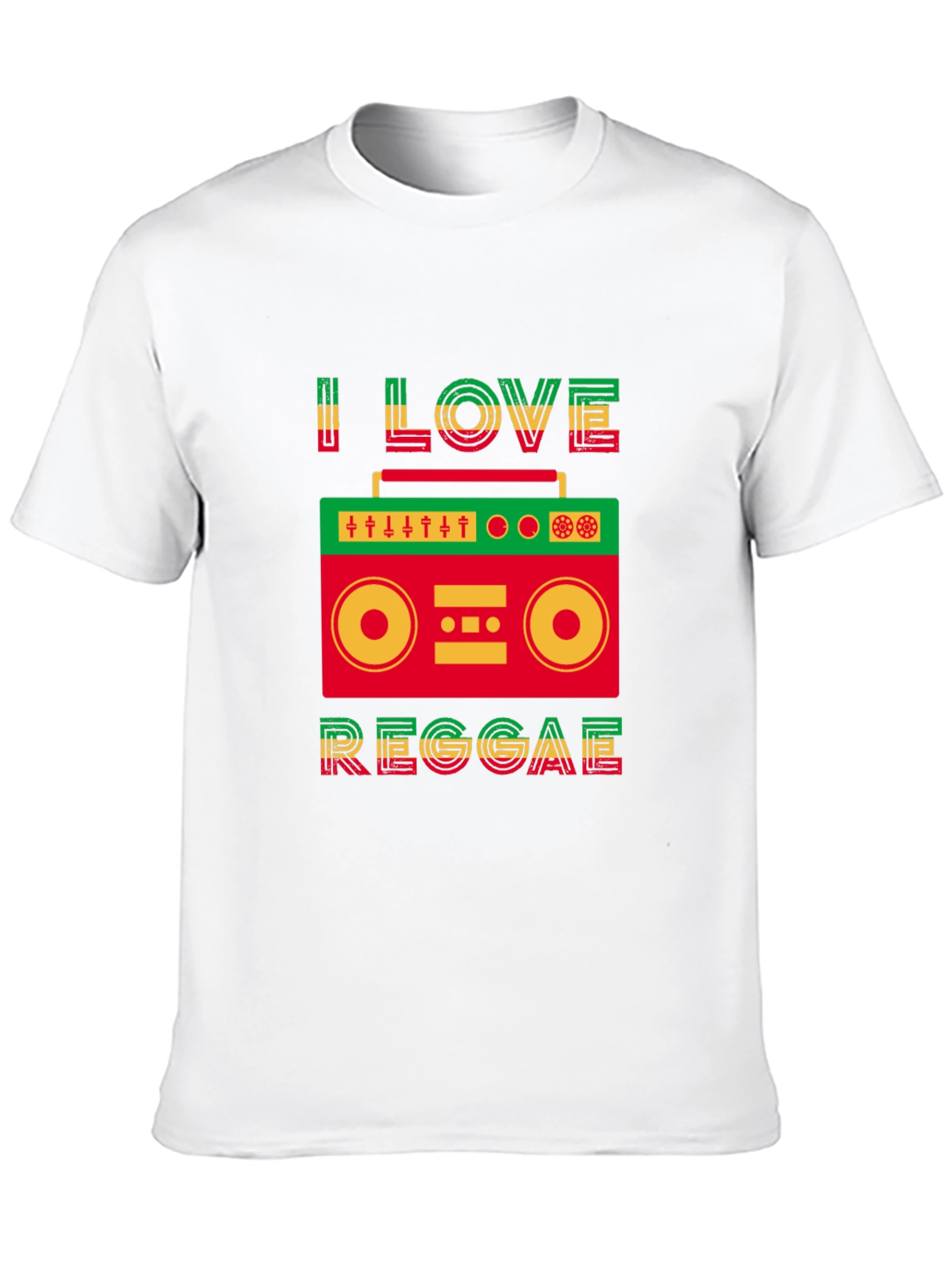 I Love Reggae Graphic Tee - Jamaican Music T-Shirt