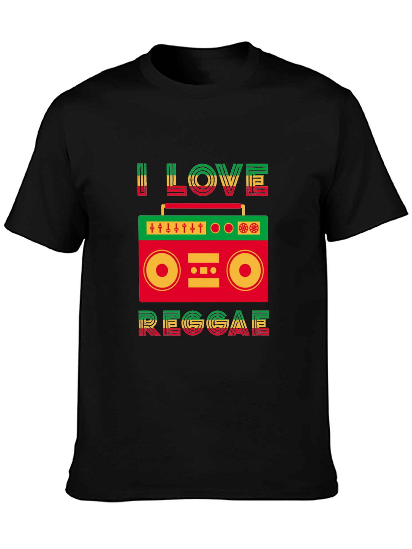 I Love Reggae Graphic Tee - Jamaican Music T-Shirt