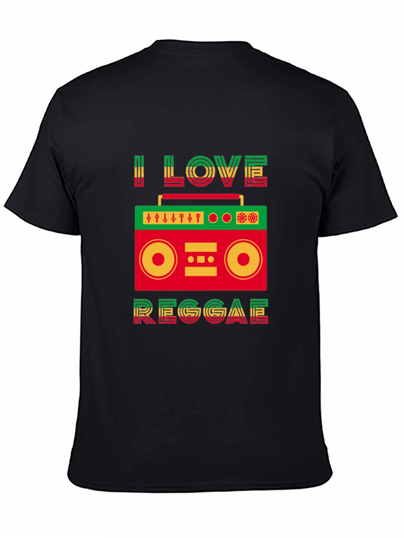 I Love Reggae Graphic Tee - Jamaican Music T-Shirt