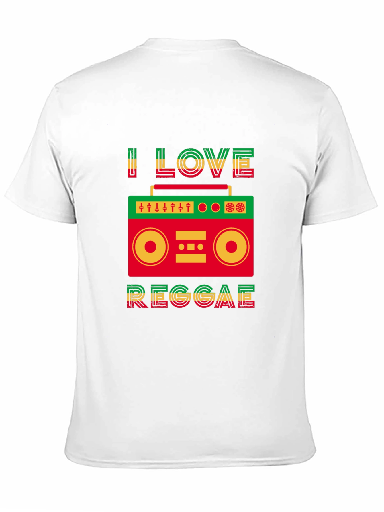 I Love Reggae Graphic Tee - Jamaican Music T-Shirt