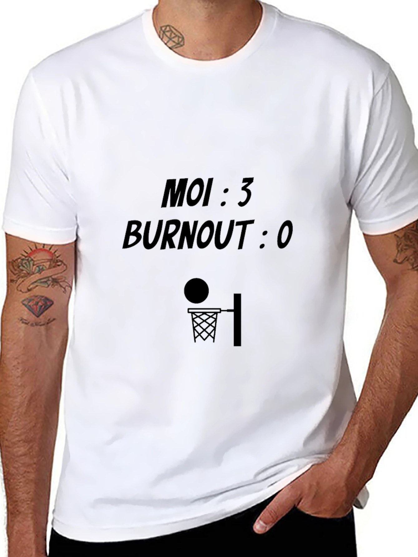 Moi 3 Burnout 0 Basketball Graphic Tee
