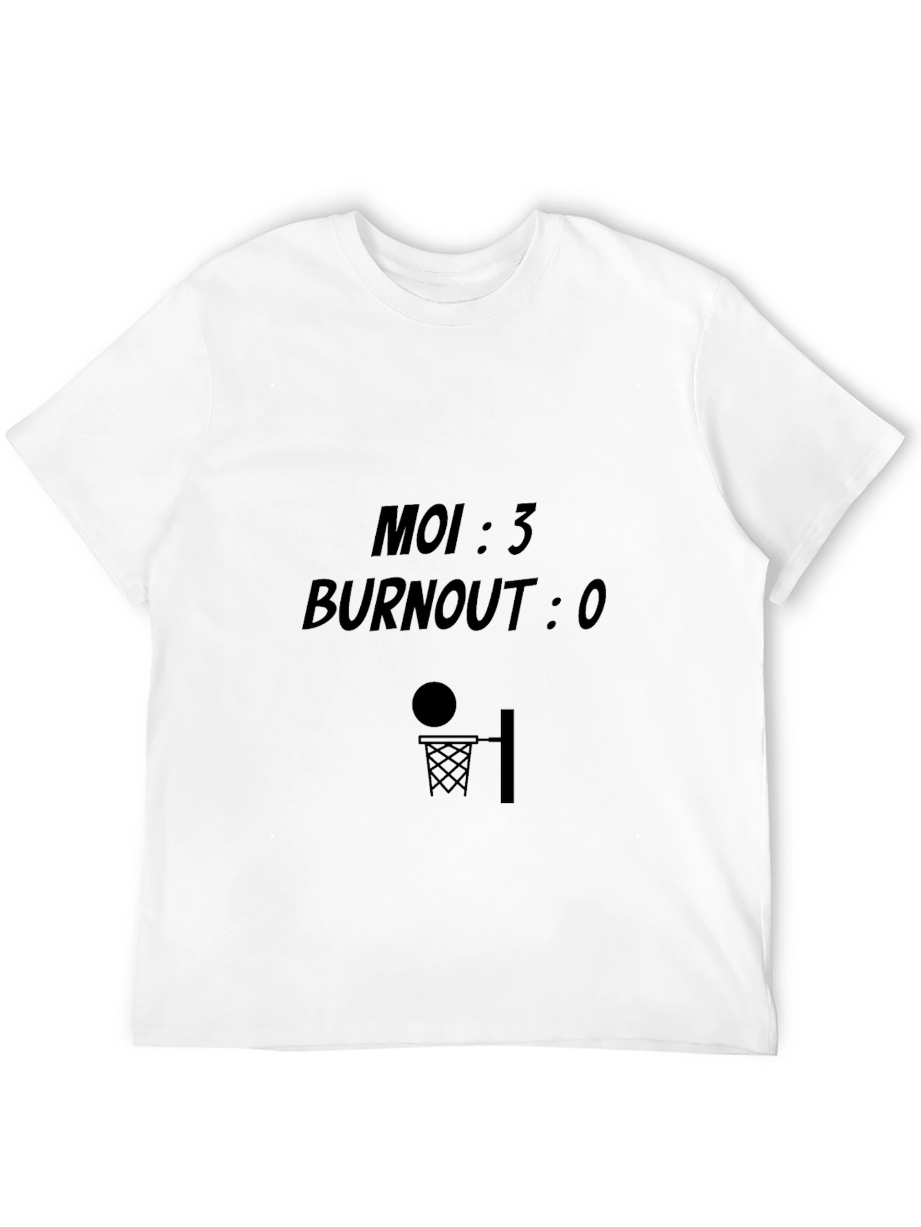 Moi 3 Burnout 0 Basketball Graphic Tee