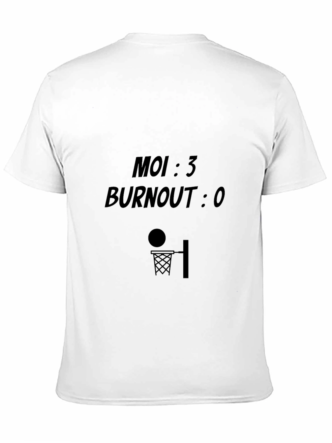 Moi 3 Burnout 0 Basketball Graphic Tee