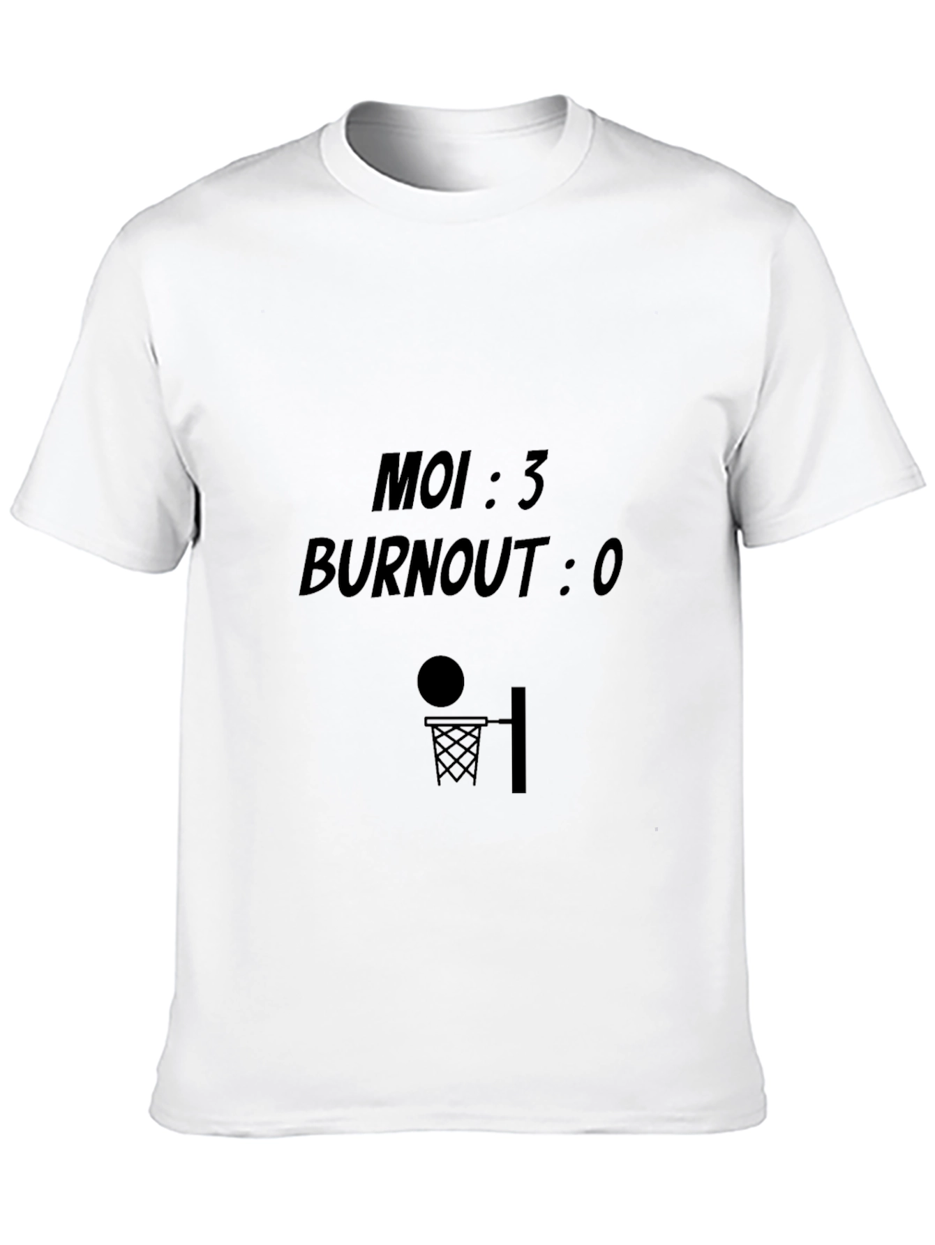 Moi 3 Burnout 0 Basketball Graphic Tee