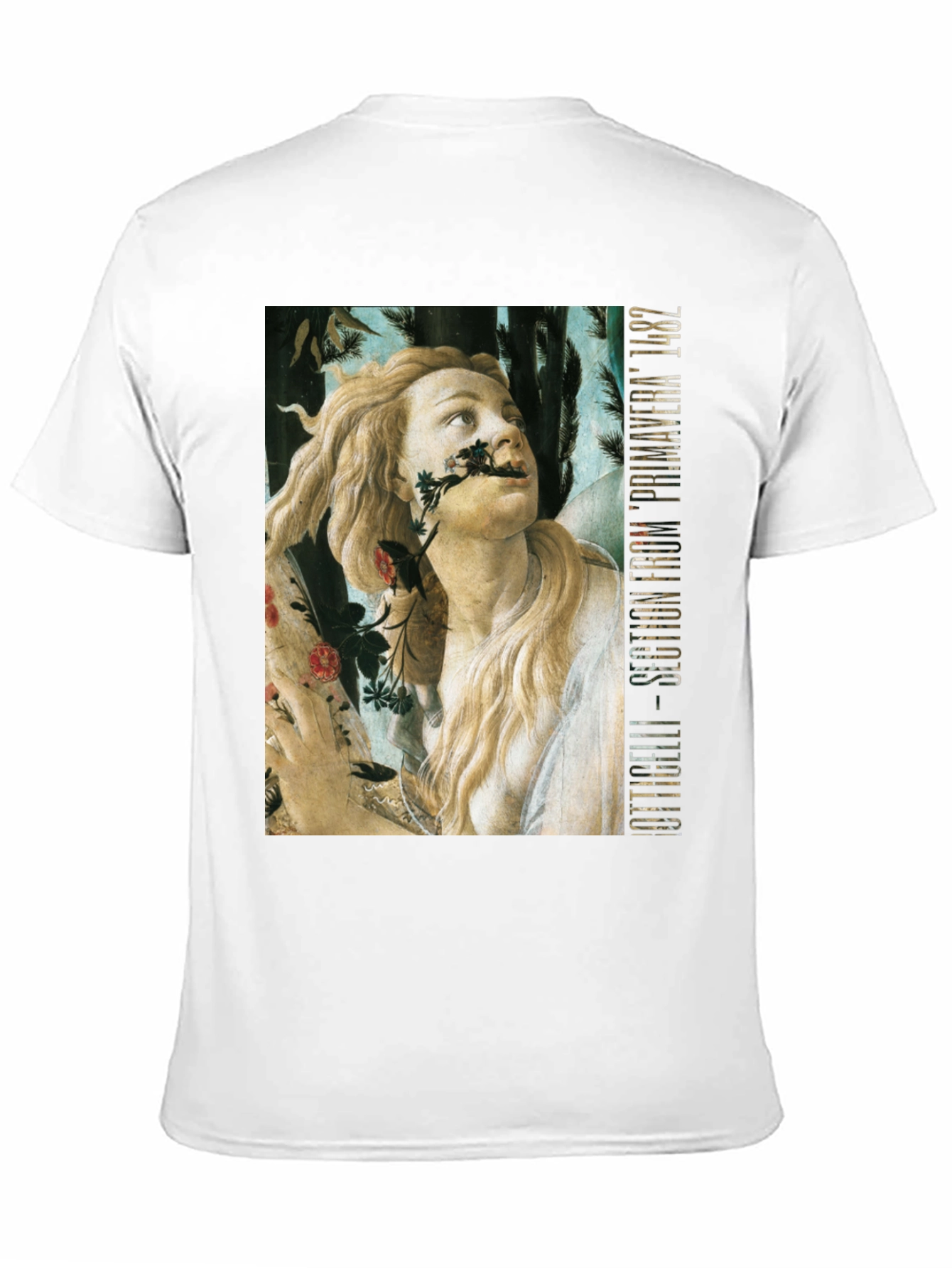 Botticelli Primavera T-Shirt - Black Cotton Tee