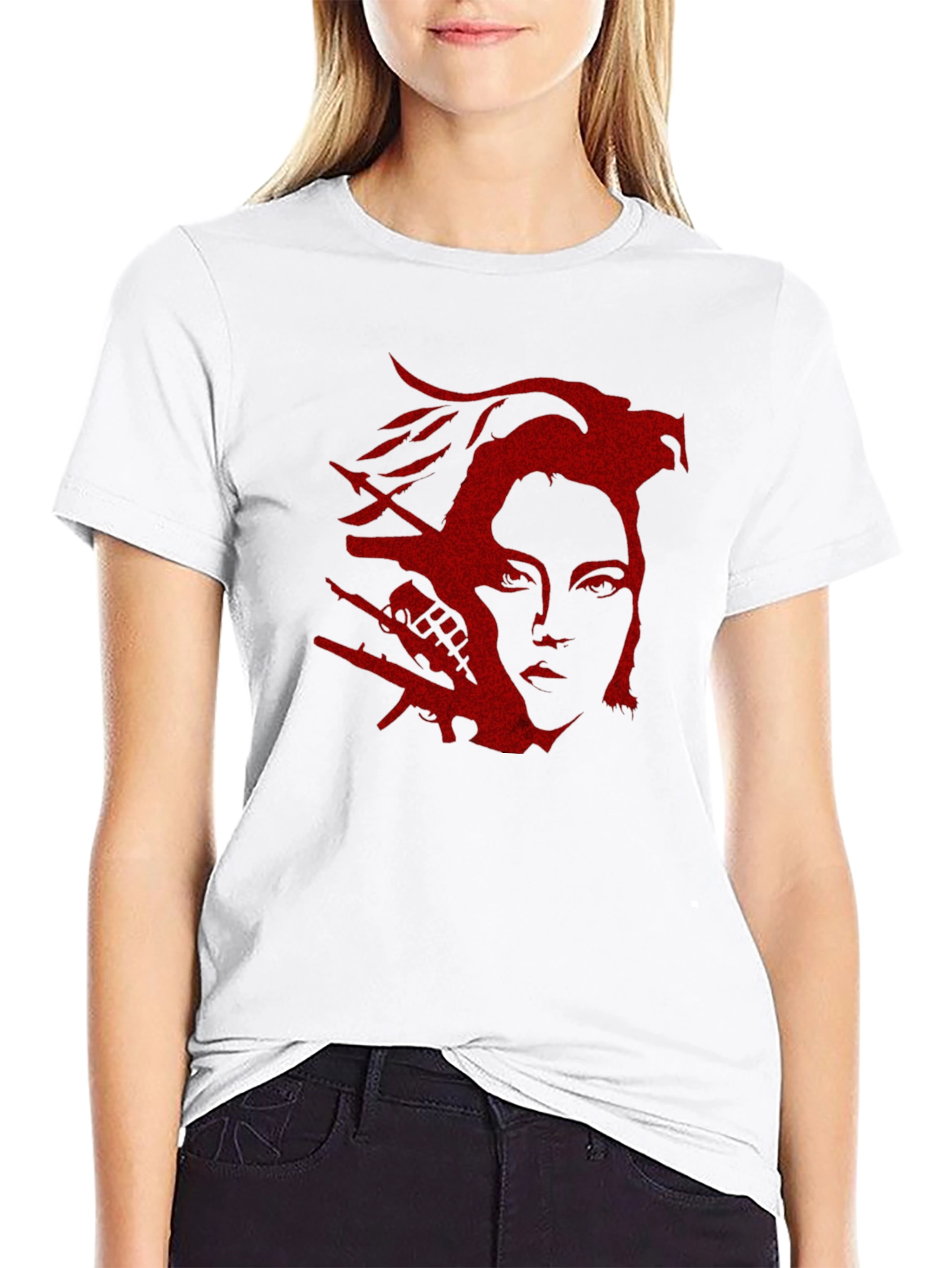 Red Graphic Print T-Shirt