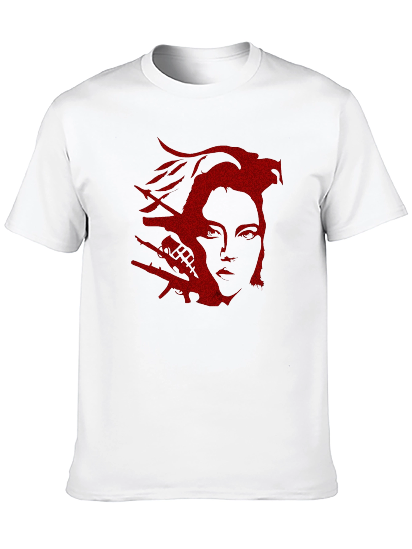 Red Graphic Print T-Shirt