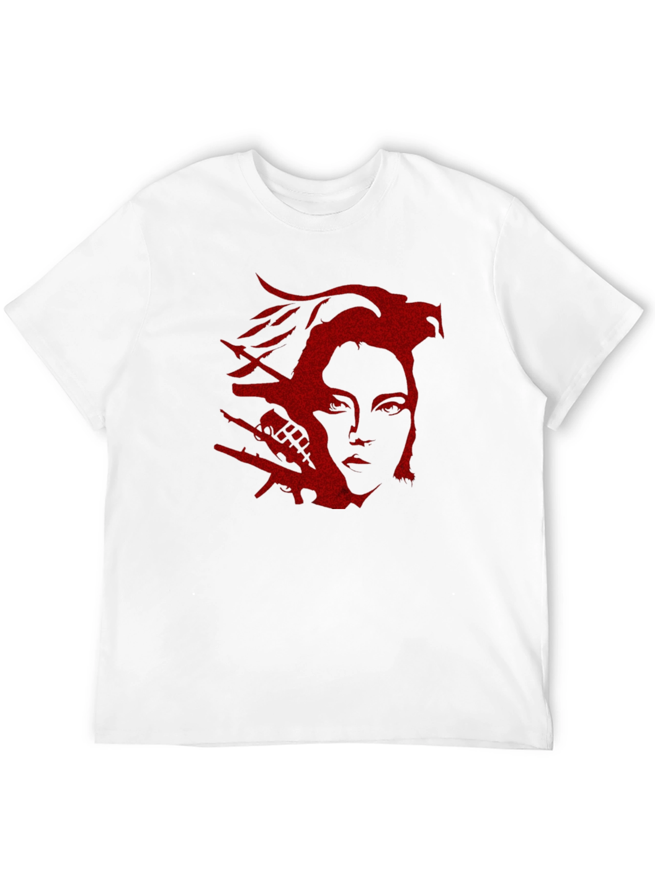 Red Graphic Print T-Shirt